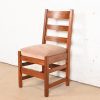 L. & J. G. Stickley Antique Mission Oak Arts & Crafts Ladder Back Dining Chairs, Set of Five - Image 8