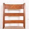 L. & J. G. Stickley Antique Mission Oak Arts & Crafts Ladder Back Dining Chairs, Set of Five - Image 6