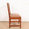 L. & J. G. Stickley Antique Mission Oak Arts & Crafts Ladder Back Dining Chairs, Set of Five - Image 9