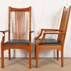 Stickley Mission Arts & Crafts Cherry Wood Spindle Dining Chairs, Set of Eight - Image 9