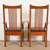 Stickley Mission Arts & Crafts Cherry Wood Spindle Dining Chairs, Set of Eight - Image 10