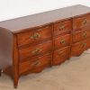 John Widdicomb French Provincial Louis XV Solid Mahogany Nine-Drawer Dresser, Circa 1940s - Image 2