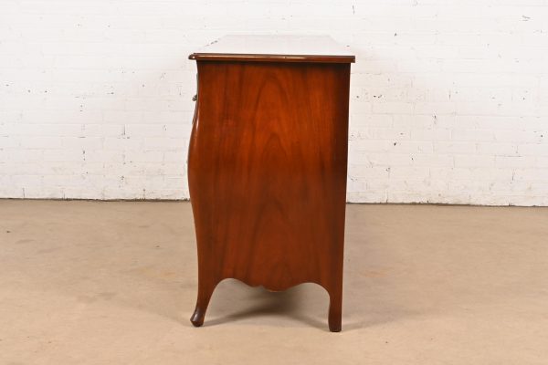John Widdicomb French Provincial Louis XV Solid Mahogany Nine-Drawer Dresser, Circa 1940s - Image 10