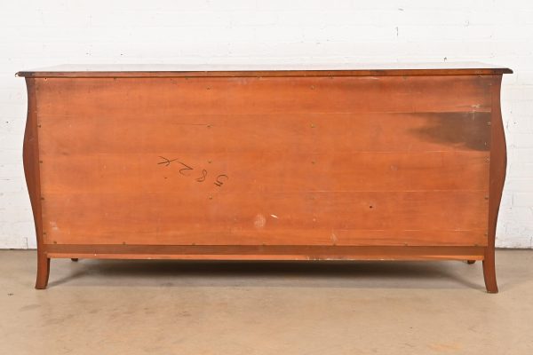 John Widdicomb French Provincial Louis XV Solid Mahogany Nine-Drawer Dresser, Circa 1940s - Image 11