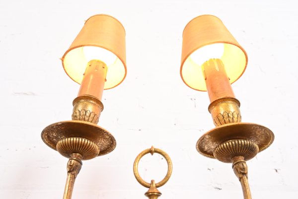 Tiffany Studios New York Bronze Doré Two-Light Table Lamp, Circa 1910 - Image 5