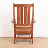 L. & J. G. Stickley Antique Mission Oak Arts & Crafts Armchair or Club Chair, Circa 1900 - Image 10