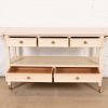 Baker Furniture Mid-Century Modern Cream Lacquered Rolling Server or Bar Cart, Circa 1960s - Image 5