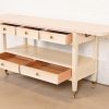 Baker Furniture Mid-Century Modern Cream Lacquered Rolling Server or Bar Cart, Circa 1960s - Image 6