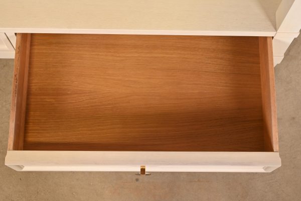Baker Furniture Mid-Century Modern Cream Lacquered Rolling Server or Bar Cart, Circa 1960s - Image 7