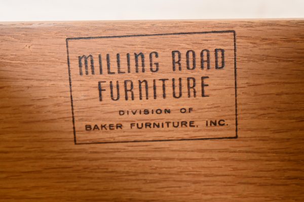Baker Furniture Mid-Century Modern Cream Lacquered Rolling Server or Bar Cart, Circa 1960s - Image 8
