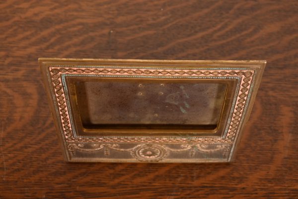 Tiffany Studios New York Adam Bronze Doré Desk Calendar Frame or Picture Frame - Image 6
