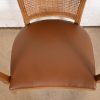 Drexel Mid-Century Modern Sculpted Walnut and Cane Dining Chairs, Set of Six - Image 9
