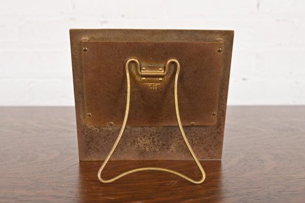 Tiffany Studios New York Adam Bronze Doré Desk Calendar Frame or Picture Frame - Image 9