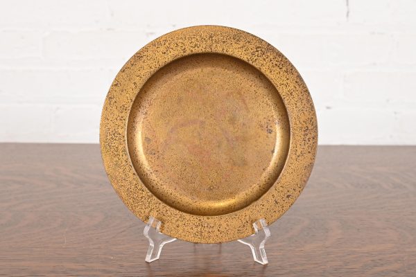 Tiffany Studios New York Bronze Doré Plate