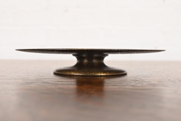 Tiffany Studios New York Bronze Footed Charger Plate or Tray With Greek Key Design - Image 5