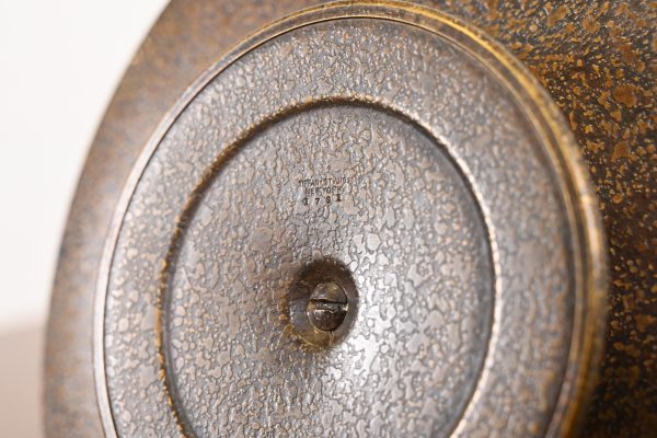 Tiffany Studios New York Bronze Footed Charger Plate or Tray With Greek Key Design - Image 9