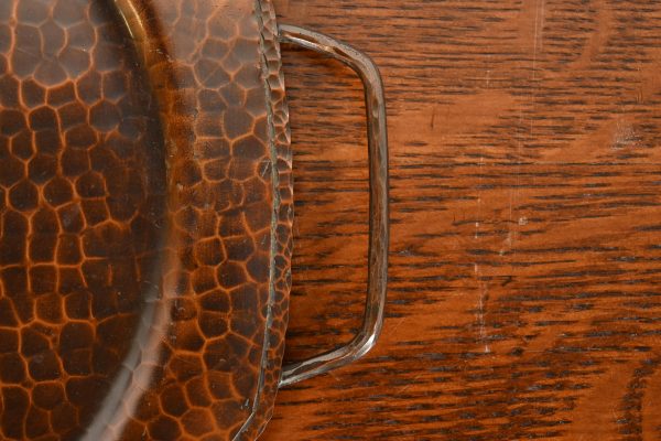 Roycroft Arts & Crafts Hammered Copper Handled Tray - Image 6