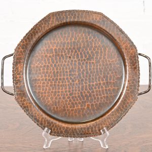 Roycroft Arts & Crafts Hammered Copper Handled Tray