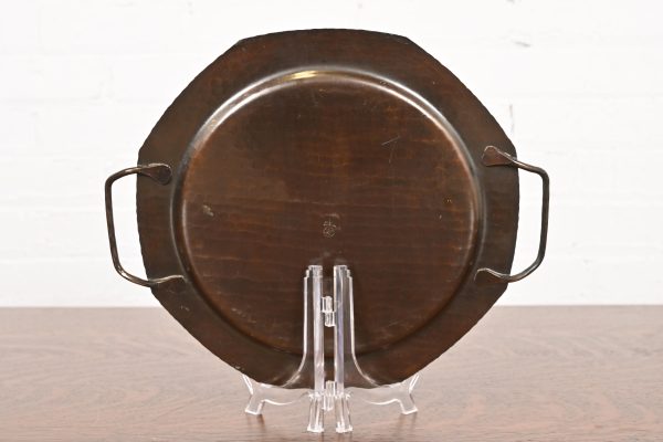 Roycroft Arts & Crafts Hammered Copper Handled Tray - Image 8