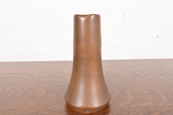 Heintz Arts & Crafts Sterling Silver on Bronze Vase - Image 4