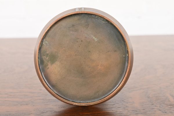 Heintz Arts & Crafts Sterling Silver on Bronze Vase - Image 10