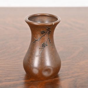 Heintz Arts & Crafts Sterling Silver on Bronze Petite Vase