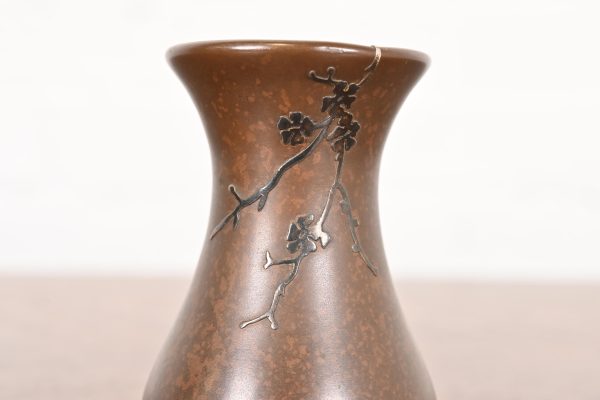 Heintz Arts & Crafts Sterling Silver on Bronze Petite Vase - Image 8