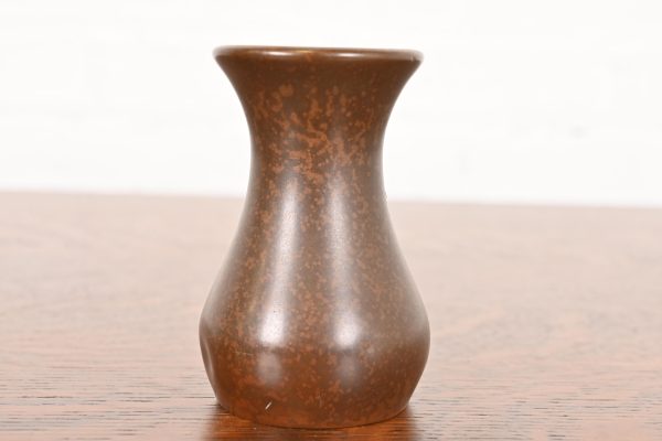 Heintz Arts & Crafts Sterling Silver on Bronze Petite Vase - Image 4