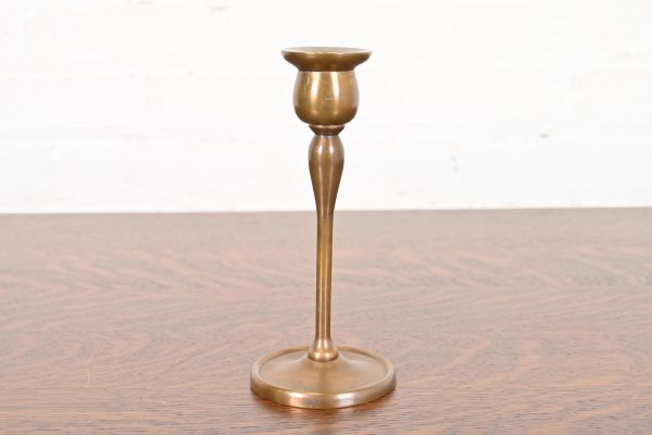 Tiffany Studios New York Bronze Candlestick, Circa 1910