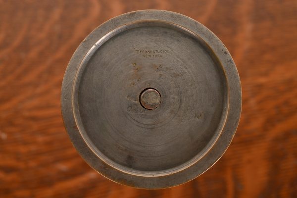 Tiffany Studios New York Bronze Candlestick, Circa 1910 - Image 9