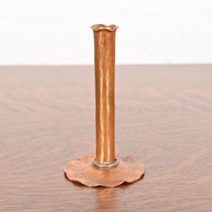 Arthur Cole for Avon Coppersmith Arts & Crafts Hammered Copper Bud Vase, 1930s
