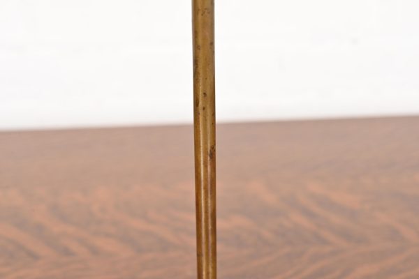 Robert Jarvie Style Antique Arts & Crafts Turned Brass Tall Candlestick - Image 6