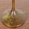 Robert Jarvie Style Antique Arts & Crafts Turned Brass Tall Candlestick - Image 7