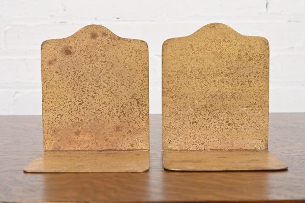 Tiffany Studios New York Bronze Doré Zodiac Bookends, Circa 1910 - Image 7