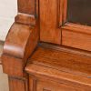 Herter Brothers Style Antique Eastlake Victorian Carved Walnut Glass Front Bookcase, Circa 1880s - Image 7