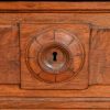 Herter Brothers Style Antique Eastlake Victorian Carved Walnut Glass Front Bookcase, Circa 1880s - Image 9