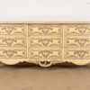 Romweber French Rococo Louis XV Cream Lacquered Nine-Drawer Dresser, Circa 1960s