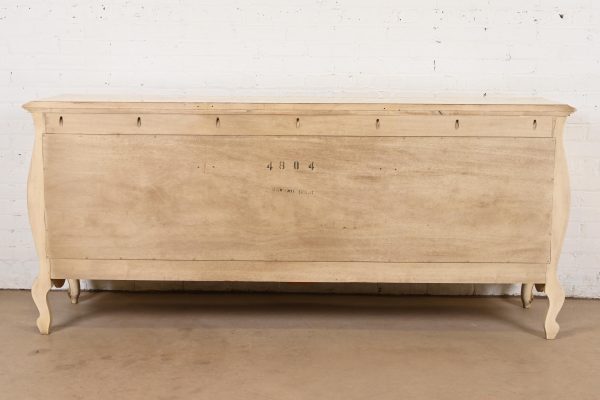 Romweber French Rococo Louis XV Cream Lacquered Nine-Drawer Dresser, Circa 1960s - Image 11