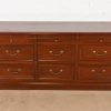 Ethan Allen French Louis Philippe Cherry Wood Nine-Drawer Dresser or Credenza - Image 2