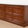 Ethan Allen French Louis Philippe Cherry Wood Nine-Drawer Dresser or Credenza - Image 3