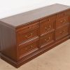 Ethan Allen French Louis Philippe Cherry Wood Nine-Drawer Dresser or Credenza - Image 4