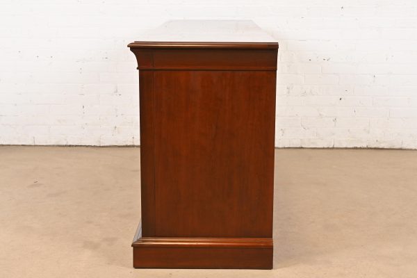 Ethan Allen French Louis Philippe Cherry Wood Nine-Drawer Dresser or Credenza - Image 10