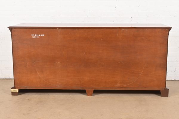 Ethan Allen French Louis Philippe Cherry Wood Nine-Drawer Dresser or Credenza - Image 11