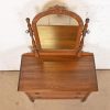 Baker Furniture Style Antique French Regency Louis XVI Carved Mahogany Vanity Dresser With Mirror, Circa 1920s - Image 9