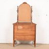 Baker Furniture Style Antique French Regency Louis XVI Carved Mahogany Vanity Dresser With Mirror, Circa 1920s - Image 11