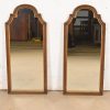 Henredon French Regency Louis XVI Carved Walnut and Gold Gilt Tall Wall Mirrors, Circa 1960s