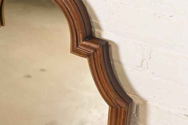 Henredon French Regency Louis XVI Carved Walnut and Gold Gilt Tall Wall Mirrors, Circa 1960s - Image 6