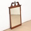 Baker Furniture Style Georgian Carved Mahogany Framed Wall Mirror, Circa 1940s - Image 3