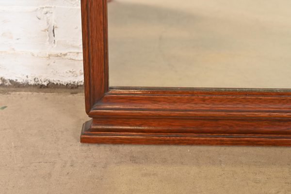 Baker Furniture Style Georgian Carved Mahogany Framed Wall Mirror, Circa 1940s - Image 7