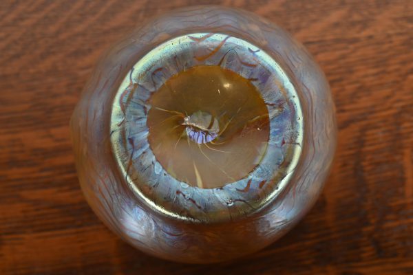 Loetz Art Nouveau Phenomenon Gre Crete Iridescent Art Glass Vase - Image 10